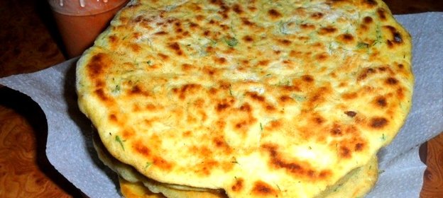 Лепешки с зеленью