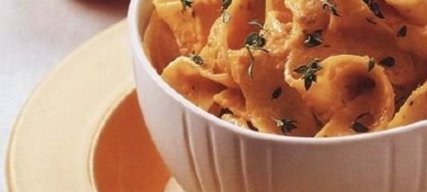 Лапша Паппарделле с тыквенным соусом
