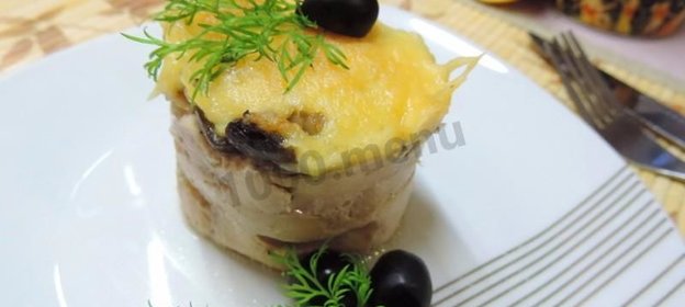 Куриные маффины с гречкой и грибами