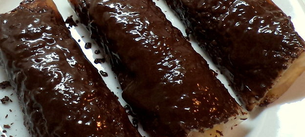 Вьетнамские блинчики с бананами и шоколадом