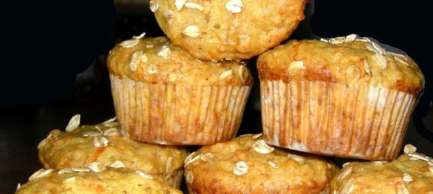 Маффины с тыквой, бананом и морковью