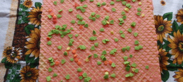 Вафельные пироженые с желе