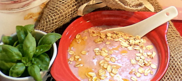 Смузи На завтрак! с овсяными хлопьями, медом и ягодами