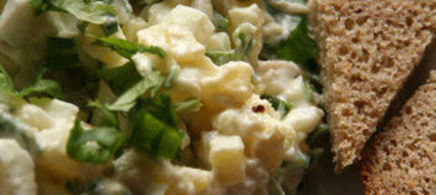 Картофельный салат с сельдью