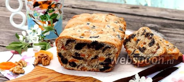 Кекс с сухофруктами и орехами
