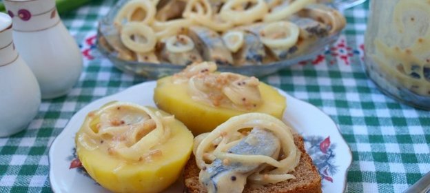 Сельдь в горчичном маринаде