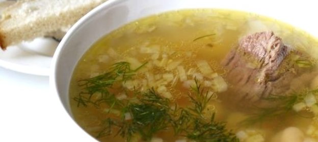 Щи с фасолью