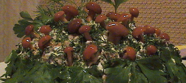 САЛАТ =ГРИБНАЯ ПОЛЯНКА=