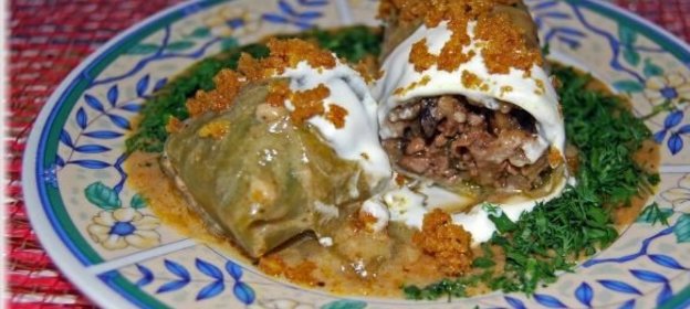 Голубцы с мясом, перловкой и грибами