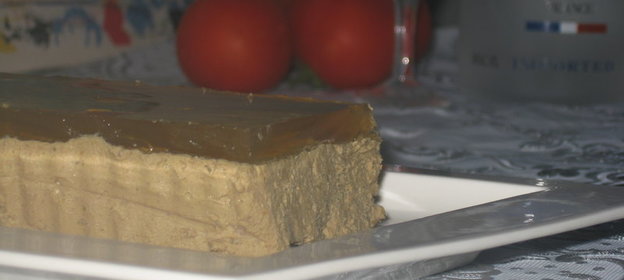 Печеночный паштет с фруктовым желе