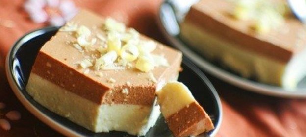 Ванильно – шоколадный творожный десерт