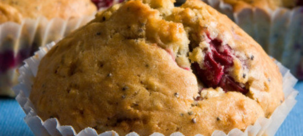 Маффины с вишней