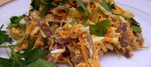 Салат с сердцем