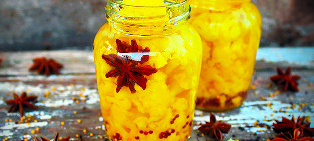 Цветная капуста в сладком маринаде