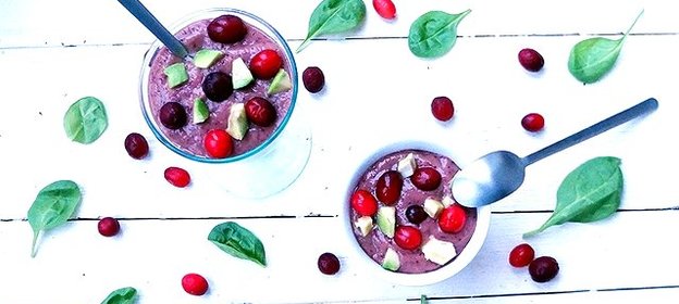 Брусничный смузи