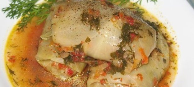 Постные голубцы