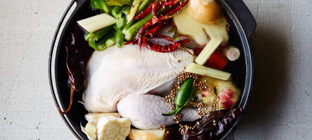 Острый куриный бульон