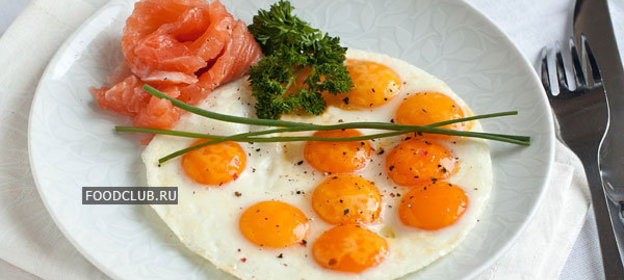 Яичница-глазунья из перепелиных яиц