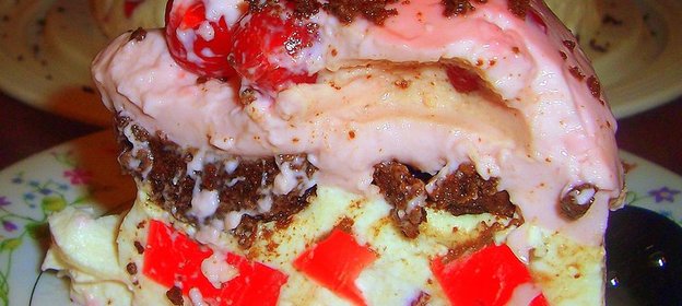 Желейный Тортик с брауни