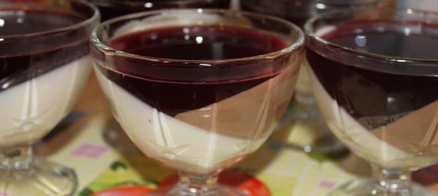 Желе трехслойное