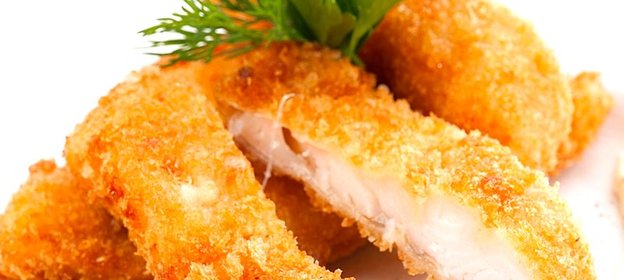 Куриный шницель в панировке