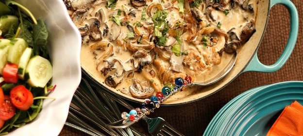 Курица с грибами