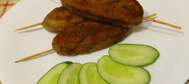 Кебаб из рыбы (речной)