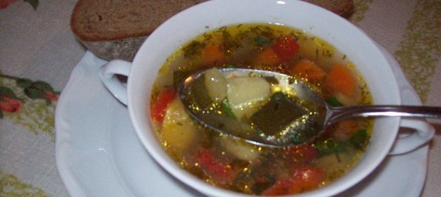 Постный овощной суп с цукини.ФМ эстафета