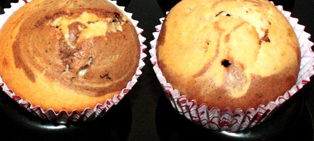 Двухцветные маффины