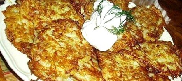 Оладьи из кабачков с зеленью