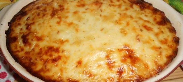 Запеканка рисовая с курицей и грибами