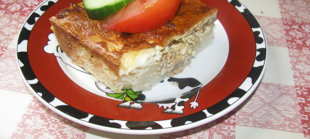 Макаронно-фасолевая запеканка