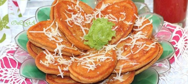 Томатно-гороховые оладьи