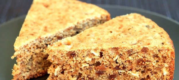 Кекс с инжиром и овсяными хлопьями