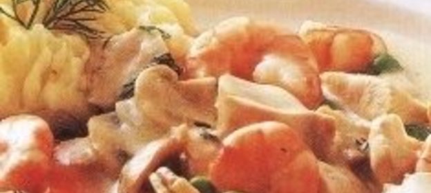 Рыбные галушки в бульоне