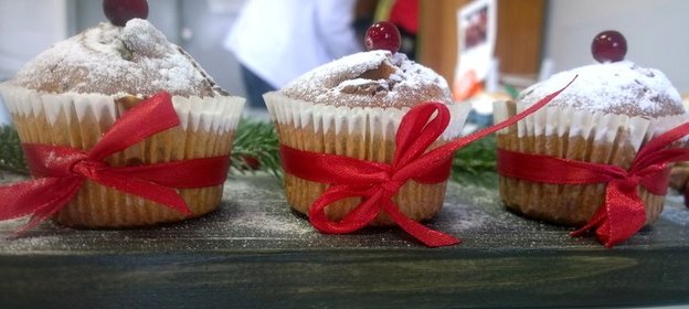 Новогодние маффины «Пряная клюква»