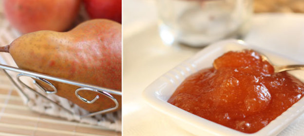 Джем из груш и персиков