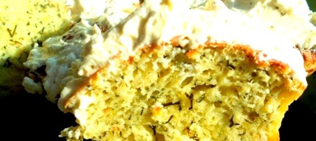 Маффины с зеленью и сыром