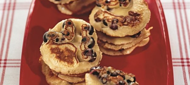 Оладьи с черникой