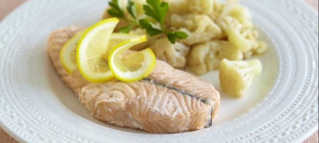 Семга с цветной капустой