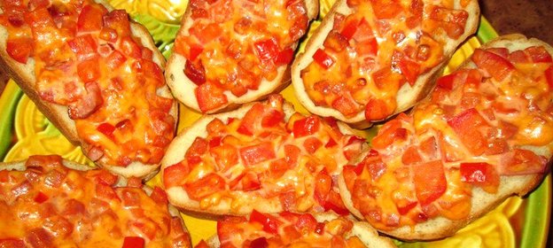 Пицца на хлебе