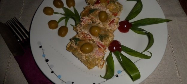 Мини-голубцы с оливками