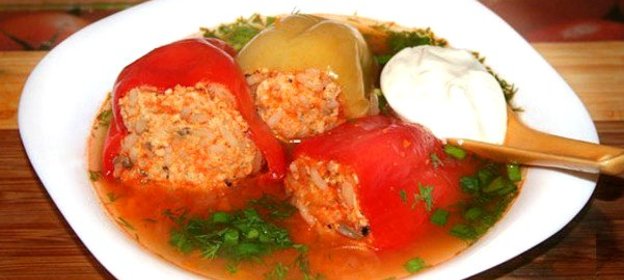 Летние голубцы с овощами