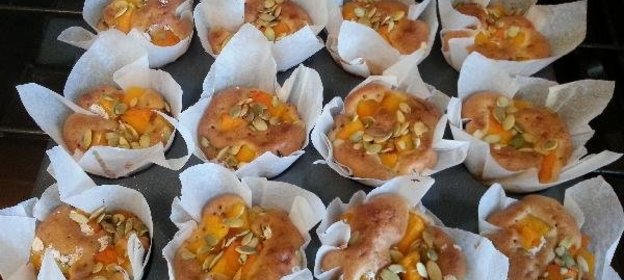 Маффины с розмарином и тыквой