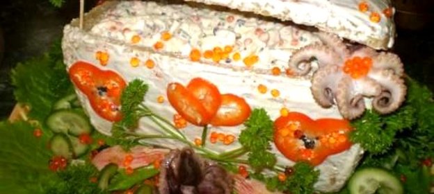 Салат На дне морском