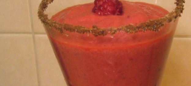 Смузи малиново-яблочный