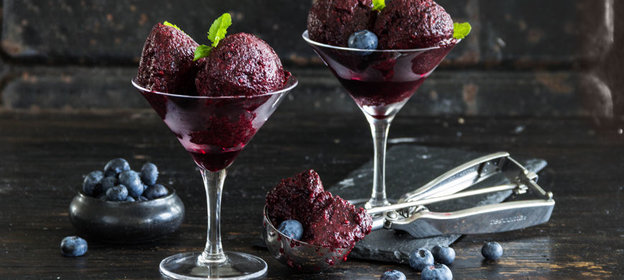 Черничный сорбет