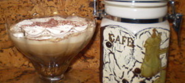 капучино с земляникой