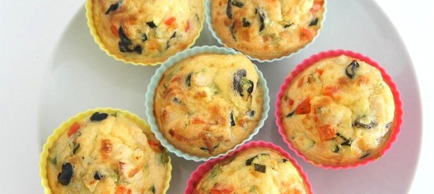 Маффины с курицей и овощами