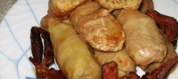 Голубцы по-львовски на сухофруктах